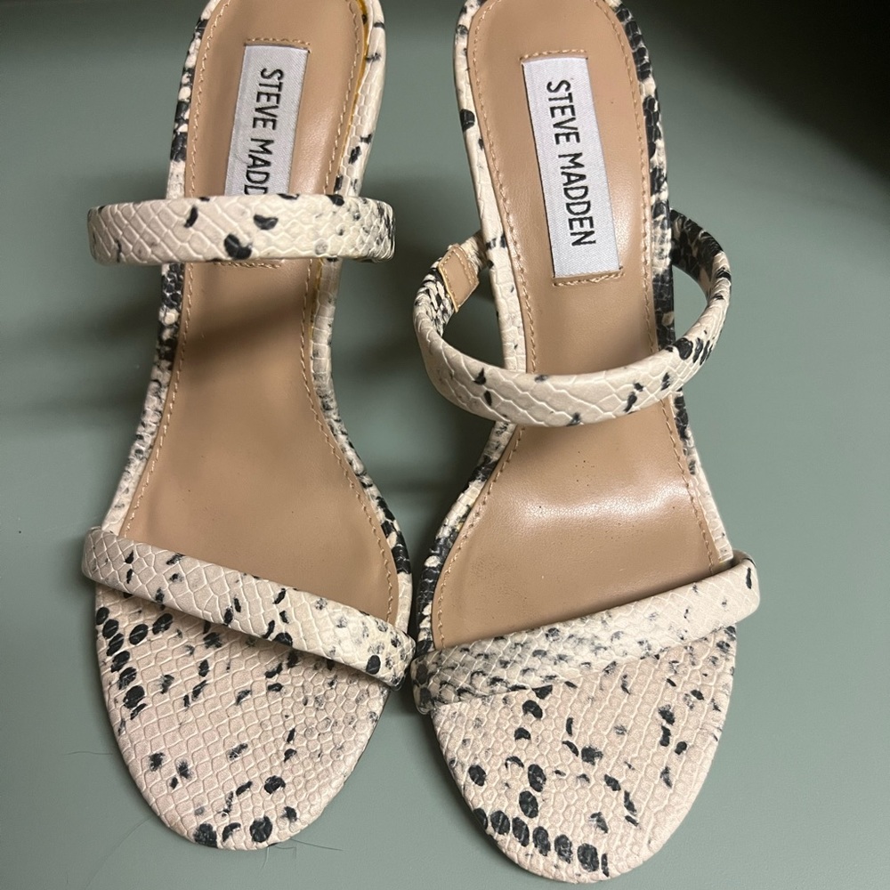 Steve Madden snake print heels
